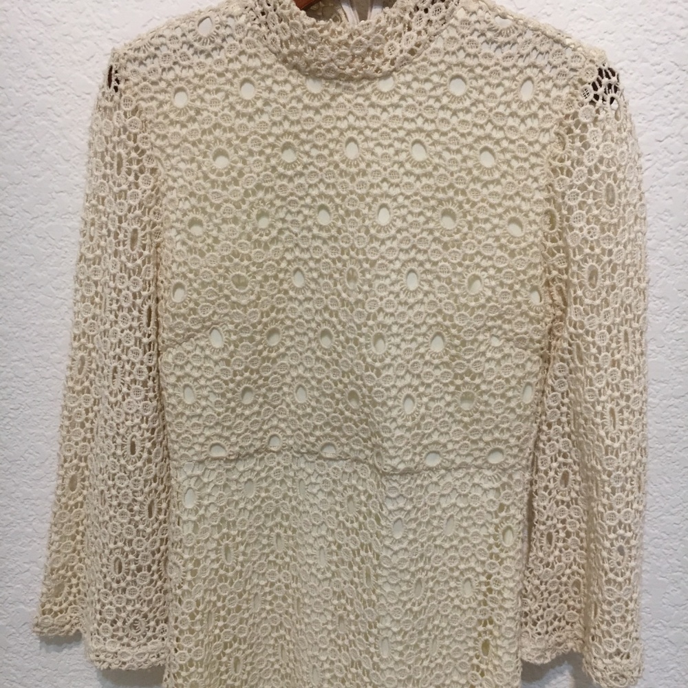 Urban Outfitters Cream Lace Mini Dress - Picture 3 of 5